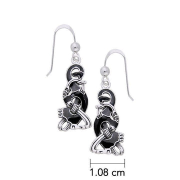 Authentic art in Ringerike Viking Sterling Silver Dangle Earrings TER480